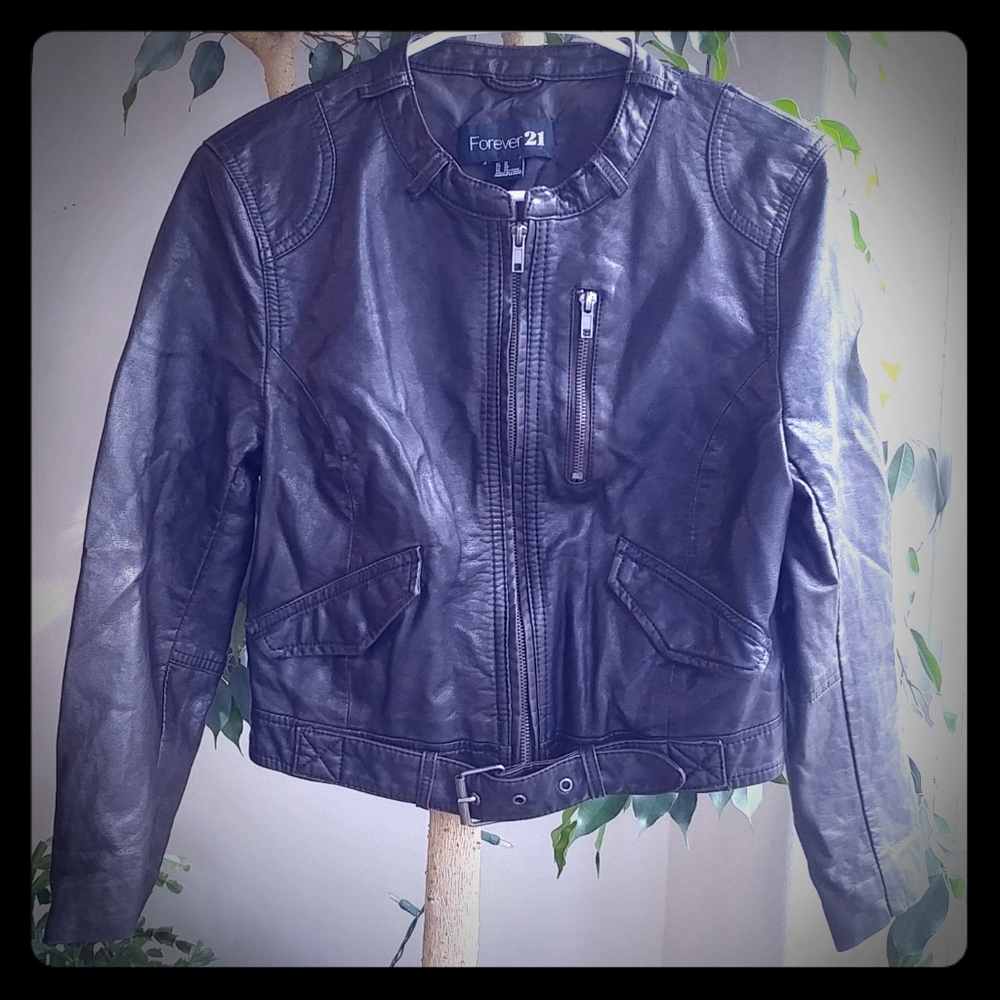Forever 21 Faux Leather Moto Jacket